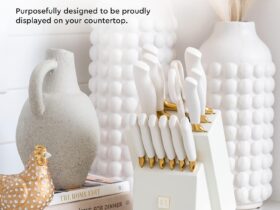 Elevate Your Kitchen with Luxurious Gold Knife Set