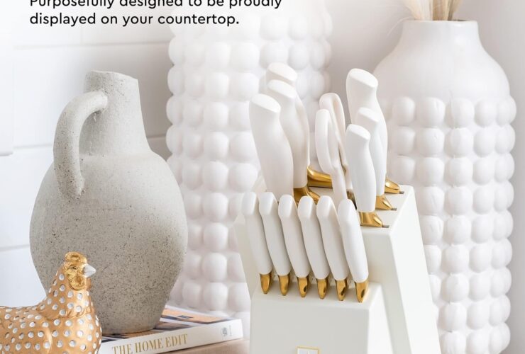 Elevate Your Kitchen with Luxurious Gold Knife Set