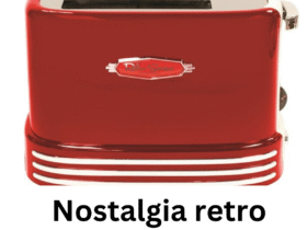 Nostalgia retro 2‑slice bagel toaster