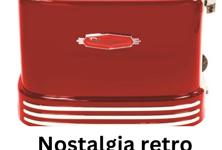 Nostalgia retro 2‑slice bagel toaster